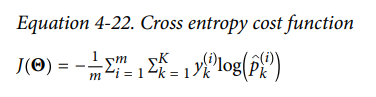 cross entropy cost function